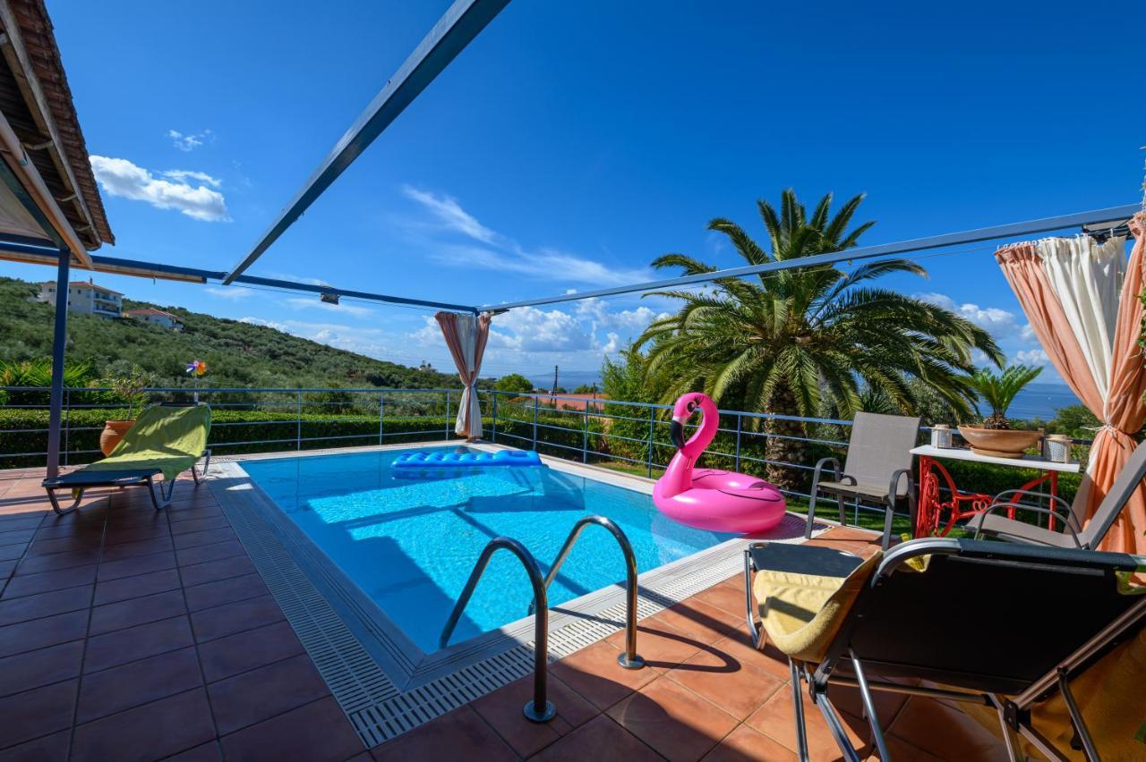 Cozy Small Smart Villa With Private Pool Mikri Mantineia Kalamata Eksteriør billede
