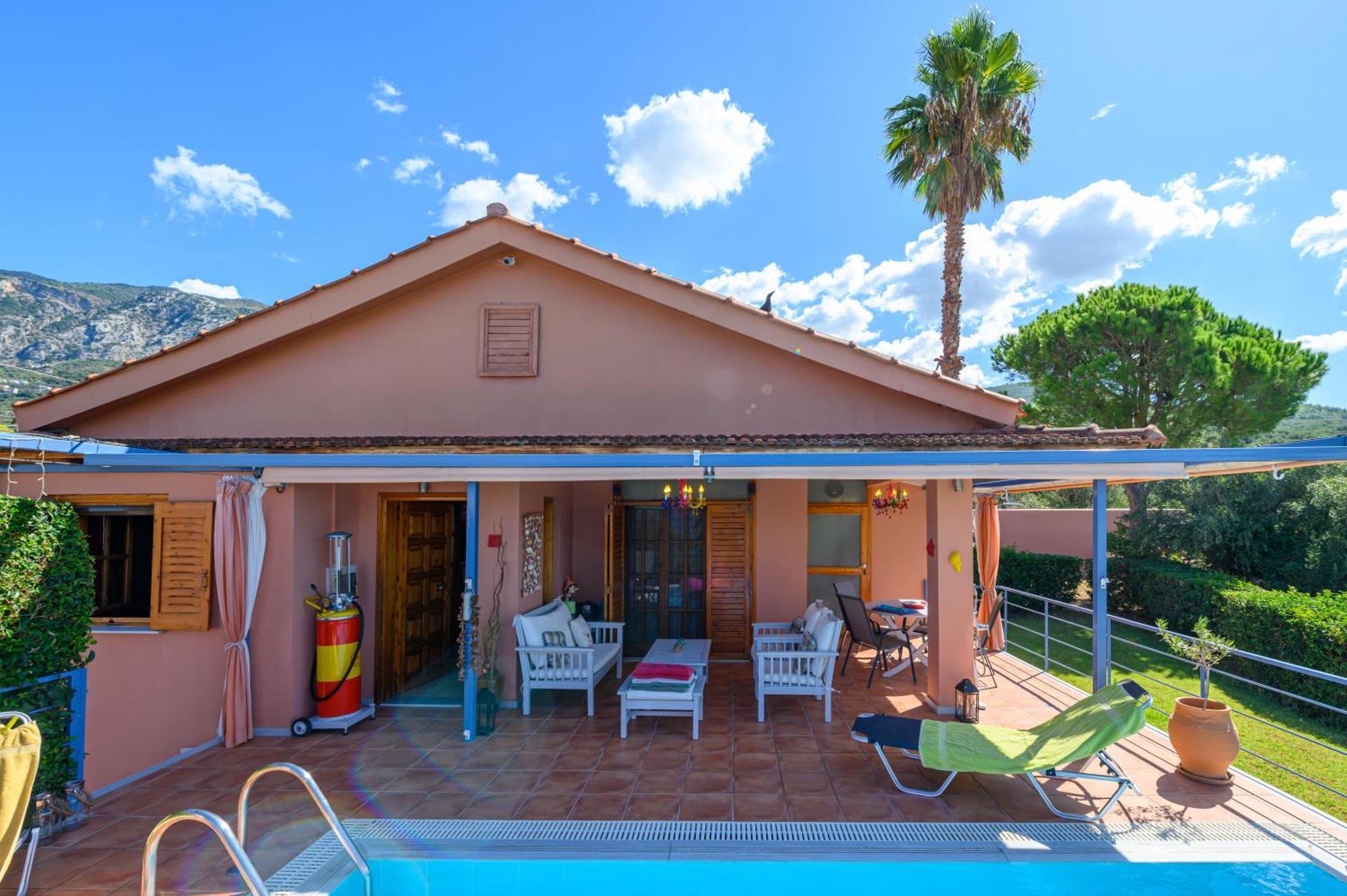 Cozy Small Smart Villa With Private Pool Mikri Mantineia Kalamata Eksteriør billede